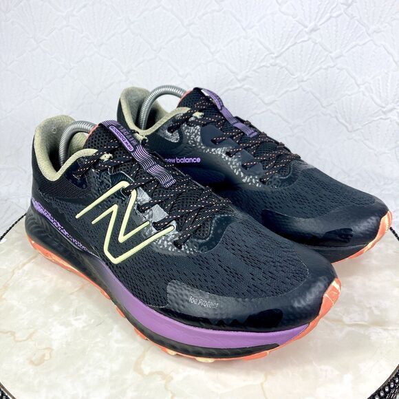 New Balance Sneakers Men 9.5 Black Purple DynaSoft Nitrel V5 Trail Running Shoes - Picture 2 of 12